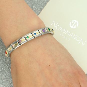 Charms NOMINATION 18K Niebieska cyrkonia z motylkiem Gold blue.jpg